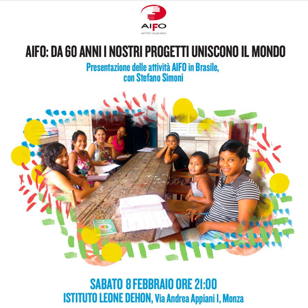 Presentazione delle attività di AIFO in Brasile. Sabato 8 febbraio a Monza